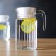 0.5L Water / Juice Glass Pitcher With A Locking Hermetic Plastic Lid