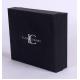 Handmade Gift Packaging Boxes , Rubber Oil Paper With Embossed Logo on Rigid Board Gift Box