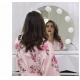 Makeup Circle Vanity Mirror With Lights / Bluetooth Led Desktop Mirror 