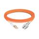 20m (66ft) Duplex OM2 Multimode LC UPC To SC UPC PVC (OFNR) Fiber Optic Cable