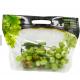 Grape Plastic Stand Up Zipper Pouch Laminated Customized Reusable