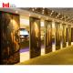 Luxury MDF Board 65mm Sliding Soundproof Wall Divider Panels For Hotel