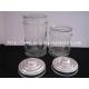 extremely white glass sugar jar with lid, storage jar wholesale