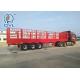 40 Feet 3 Axles cargo fence semitrailer 12 Tires With Removable Sidewall