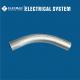 Galvanized Steel EMT Electrical Conduit Elbow 45 Degree Elbow UL797 1/2 Inch - 4 Inch