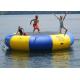 4m bule and yellow water trampoline, inflatable water games trampoline