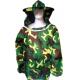 Free Size Polyester Camouflage Beekeeping Jacket With Protective Bee hat