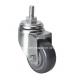 Edl Medium 3 130kg Threaded Swivel PU Caster 4mm Thickness 5033-75 for Heavy Machinery