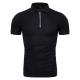 250gsm S-XXL Ice Silk Breathable T Shirt Solid Color Slim POLO Shirt With Lapels