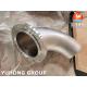 Titanium Pipe Fittings ASTM B363 WPT2 (Gr.2) Flanged Elbow for Sea Water Equipment