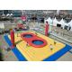 Beach Inflatable Volleyball Court For Rental / Jumping Trampoline Inflatable Volleyball Field