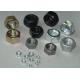 Black / Yellow / White Hex Head Nuts Hexagon Top Lock Nut DIN 934 Carbon Steel