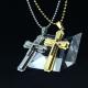 Fashion Top Trendy Stainless Steel Cross Necklace Pendant LPC413