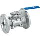 Customized Support ODM 2-Piece Stainless Steel Ball Valve for Flanged ANSI Class 150