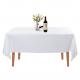 54 108 Patry Square PEVA Fancy Plastic White Disposable Table Cloths Covers