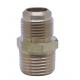 3/16 3/8-24 Inverted Flare Male Union Forged Coupling Brass Compression Fittings For Gas
