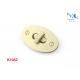 Oval Shape Bag Twist Lock Twist Lock Light Gold Color 50mm Zinc Alloy Material