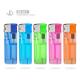 Transparent Color Logo Printed Electric Shock Lighter Five Colors and Child Resistance