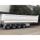 Galvanised Crane Dump Semi Trailer Truck SHACMAN CIMC Tipper