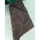 Brown Stitching Striped Coral Fleece Microfiber Kitchen Towels 32*32cm