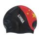 Chinese Flag Pattern Watertight Swim Cap Personalised Swimming Hat