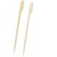 Custom Logo 4 Inch Bamboo Skewers Natural Wooden Sticks For BBQ