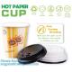 Biodegradable coffee paper cup with lid custom printed paper cup,3oz 5oz 6oz 8oz ice cream paper cup and paper lid pack