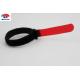 Nylon Red Loop Strap Fastener / Wire Hook And Loop Straps Waterproof