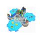 Kids Inflatable Water Park / Aqua Park Durable Commercial Grade With 3 Pools