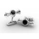 Tagor Jewelry Top Quality Trendy Classic Men's Gift 316L Stainless Steel Cuff Links ADC95