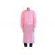 Pink Disposable Surgical Clothing Protective Clothing For Semi Permanent Makeup