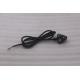 Hot selling AC 10A 250V South African black/white  3 Round Pin Power Cord