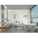 Inside Floor Antibacterial White Polished Porcelain Tile For Bathroom And Grade AAA 900x1800x9mm  For Rebuilding