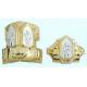 Plastic Coffin Handles Coffin Accessories In Gold Color , Long Life Time