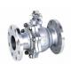 2-pc stainless steel ball flange valve ASME B16.34 full port wcb cf8m casting handle