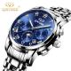 KINYUED J015-1 Luminous Distinctive Style Watches Waterproof Stainless Steel Strap Mechanical Custom Watch Men Wrist