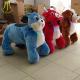 Hansel coin operated plush outdoor ride walking animals for shopping mall