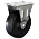 Small fixed black  rubber caster for light duty shelf,  2,2.5,3 light duty\ Caster for Basket, Moving castor