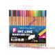assorted fine tip Colored Fineliner set,store sale fineliner pen set,gift fineliner set