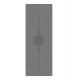 Rubber Yoga Mat  Body alignment lines Non-Slip Fitness pad Grey- Light Color