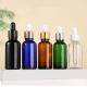 Hair Oil Glass Cosmetic Containers Rose Gold Dropper Bottle Transparent OEM