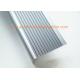 Right Angle Slip Resistant Chrome Stair Nosing Anodized Light Blue Color