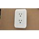 Silver Point Contact Two Gang Socket , Residential Electric Power Socket