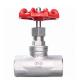 SS304 NPT Thread 1.6MPa Manual Globe Valve Channel Straight Through Type