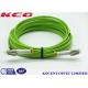 LC SC FC ST DIN MU D4 50/125 Indoor Lime Fiber Optic OM5 Patch Cord Cable