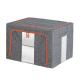 1.4KG Grey Fabric Storage Boxes With Lids , Sonsill Odorless Fabric Cube Storage Bin