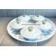 Indian hand washing bowl set with round tray best selling stainless steel modern round bowl set from manufacturer