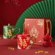 Artistic Decal Painting Ceramic Coffee Mug in Gift Box