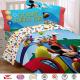 Disney authorized mickey mouse bedding sheet sets,kids Microfiber Polyester bed linen.Home textiles manufacturer china