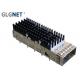 Heat Sink 1 x 1  Port SFP Solutions 18.75 mm For QSFP28 Connector